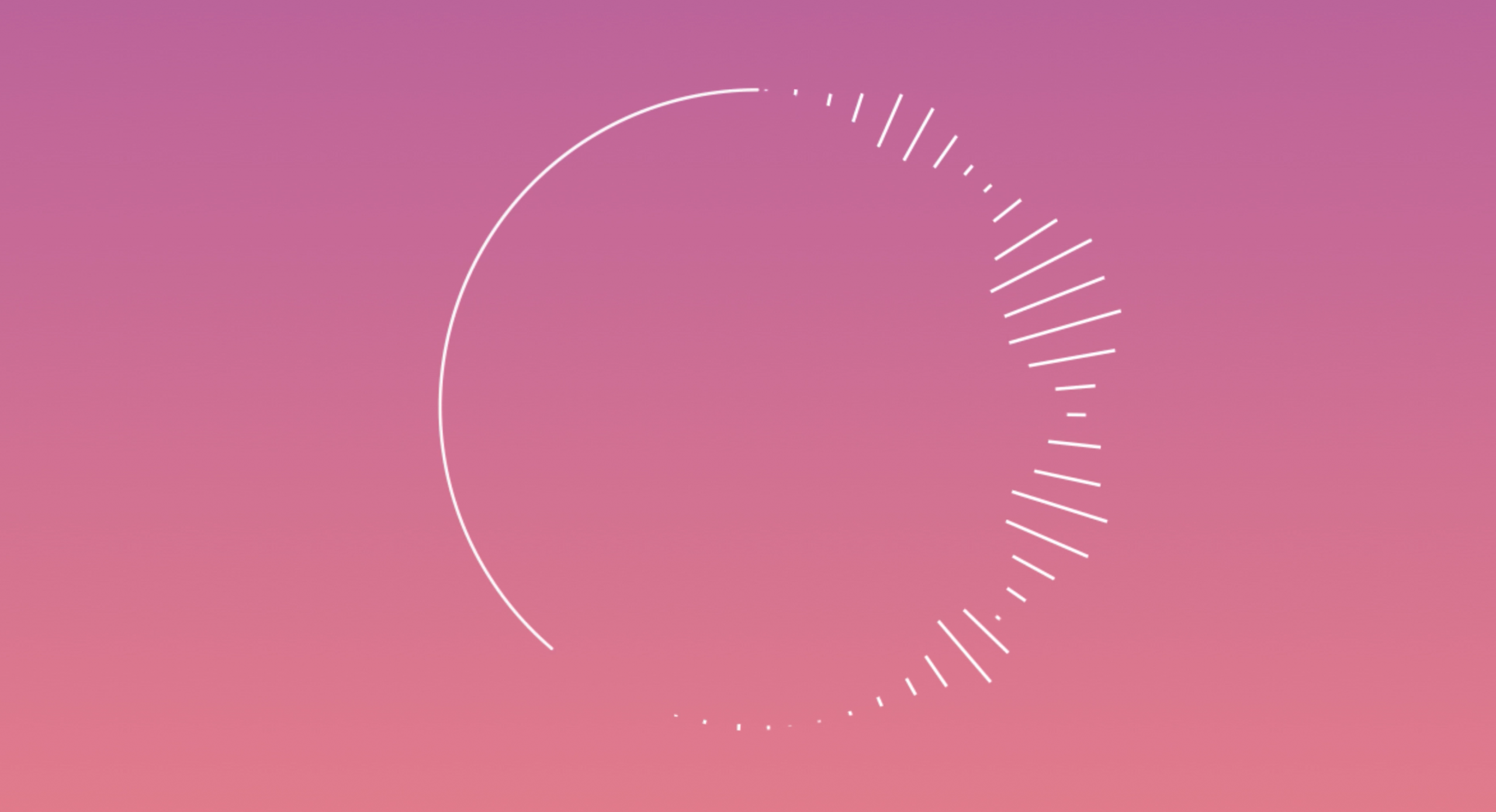 circle on pink background