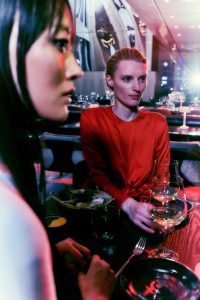 two girls having dinner and drinks in electric lemon restaurant