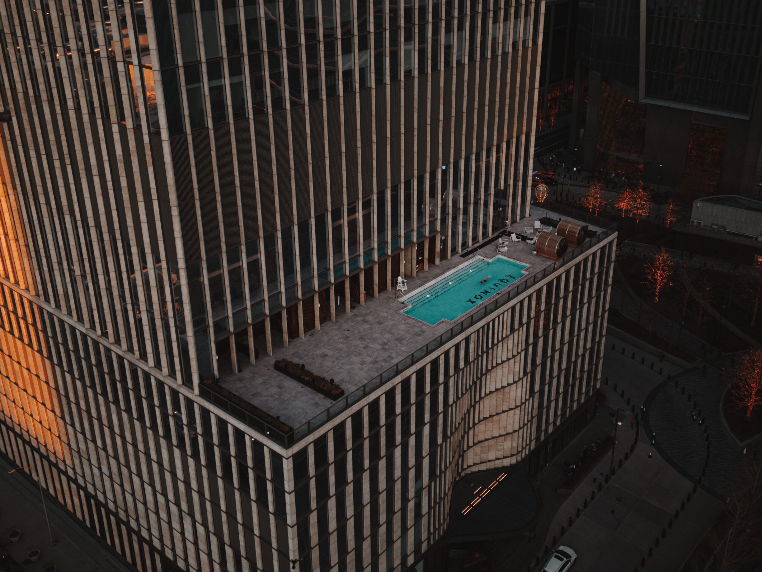 Equinox Hotel Pool view from above